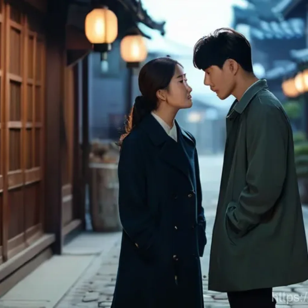 티빙 예능 콘텐츠 - **Prompt 1: Emotional K-Drama Scene**
    A cinematic still from a high-quality Korean romantic melo...