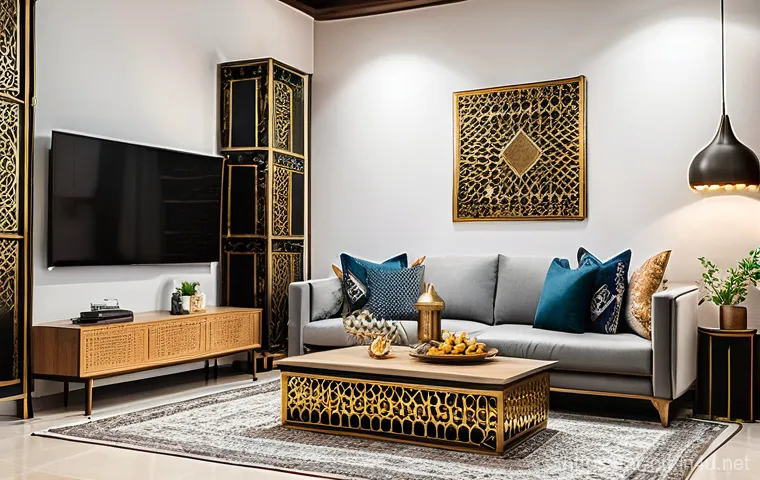 OTT 콘텐츠의 글로벌 시장 - **A modern Arabic family enjoying diverse streaming content.**
    *   **Description:** A brightly l...