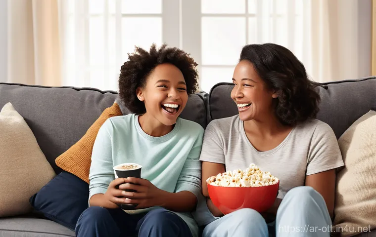 OTT 콘텐츠의 글로벌 시장 - **A young woman interacting with a personalized AI entertainment interface.**
* **Description:... OTT 콘텐츠의 글로벌 시장 - **A young woman interacting with a personalized AI entertainment interface.**
* **Description:...